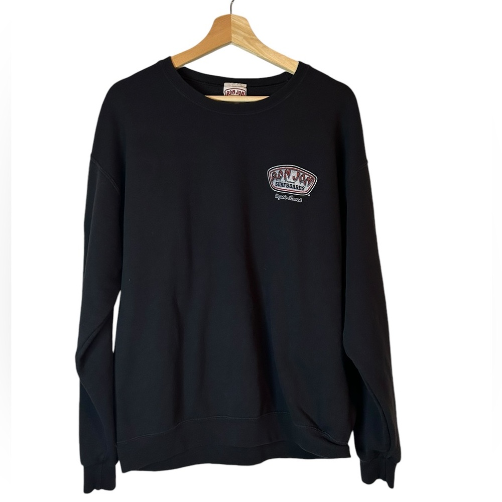 Ron Jon Surf Shop Black Crewneck Virginia Beach‎ Size L